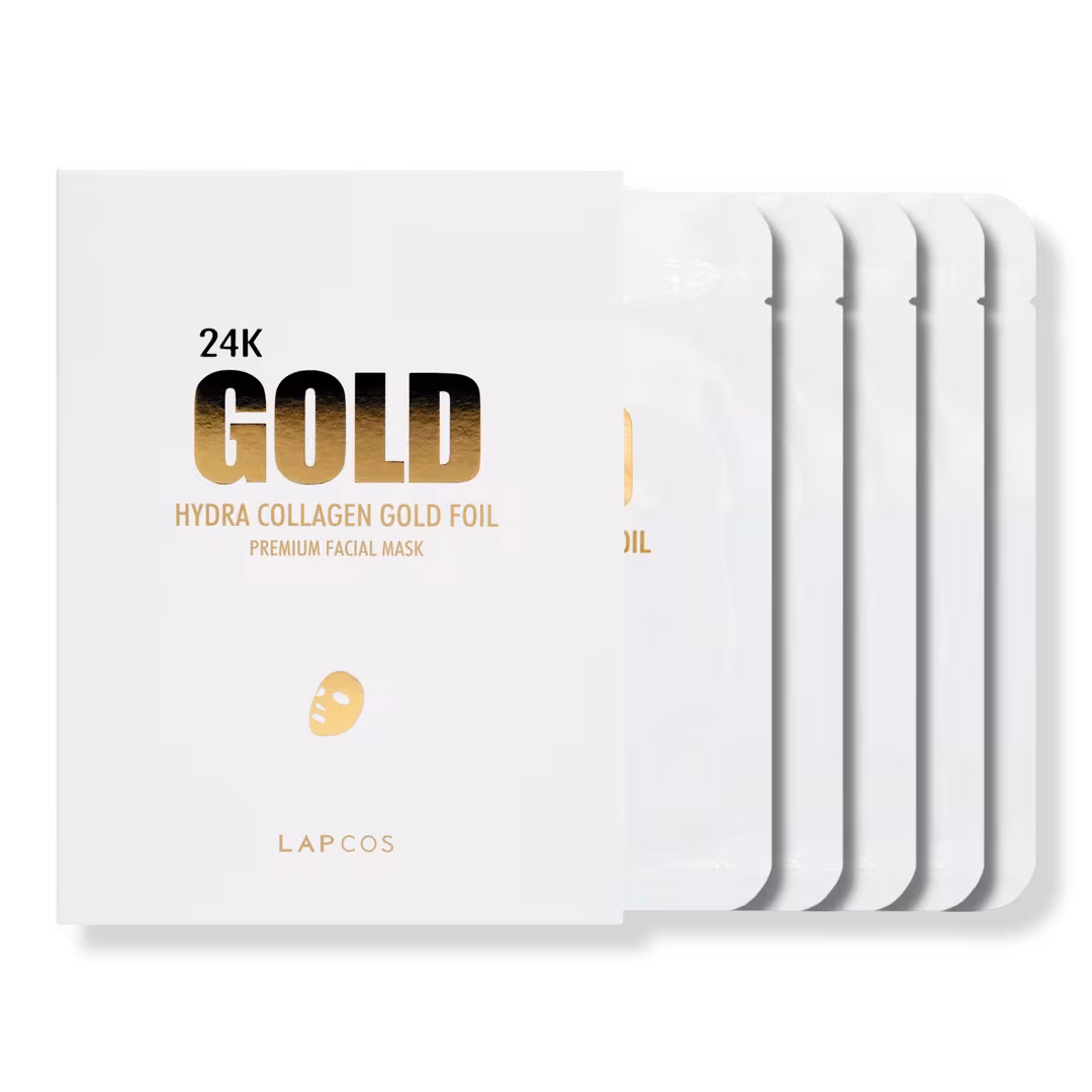 Lapcos  Hydra Collagen 24K Gold Foil Mask 5-Pack