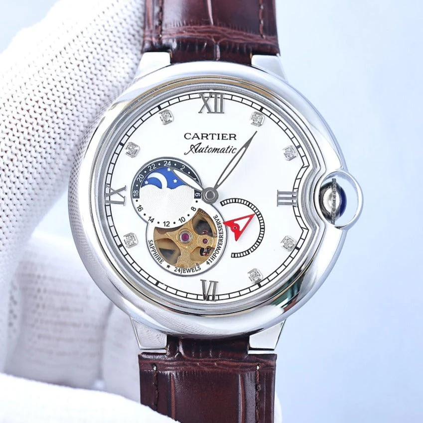 Cartier Watch BALLON BLEU 36MM OPEN HEART DIAMOND NUMERALS