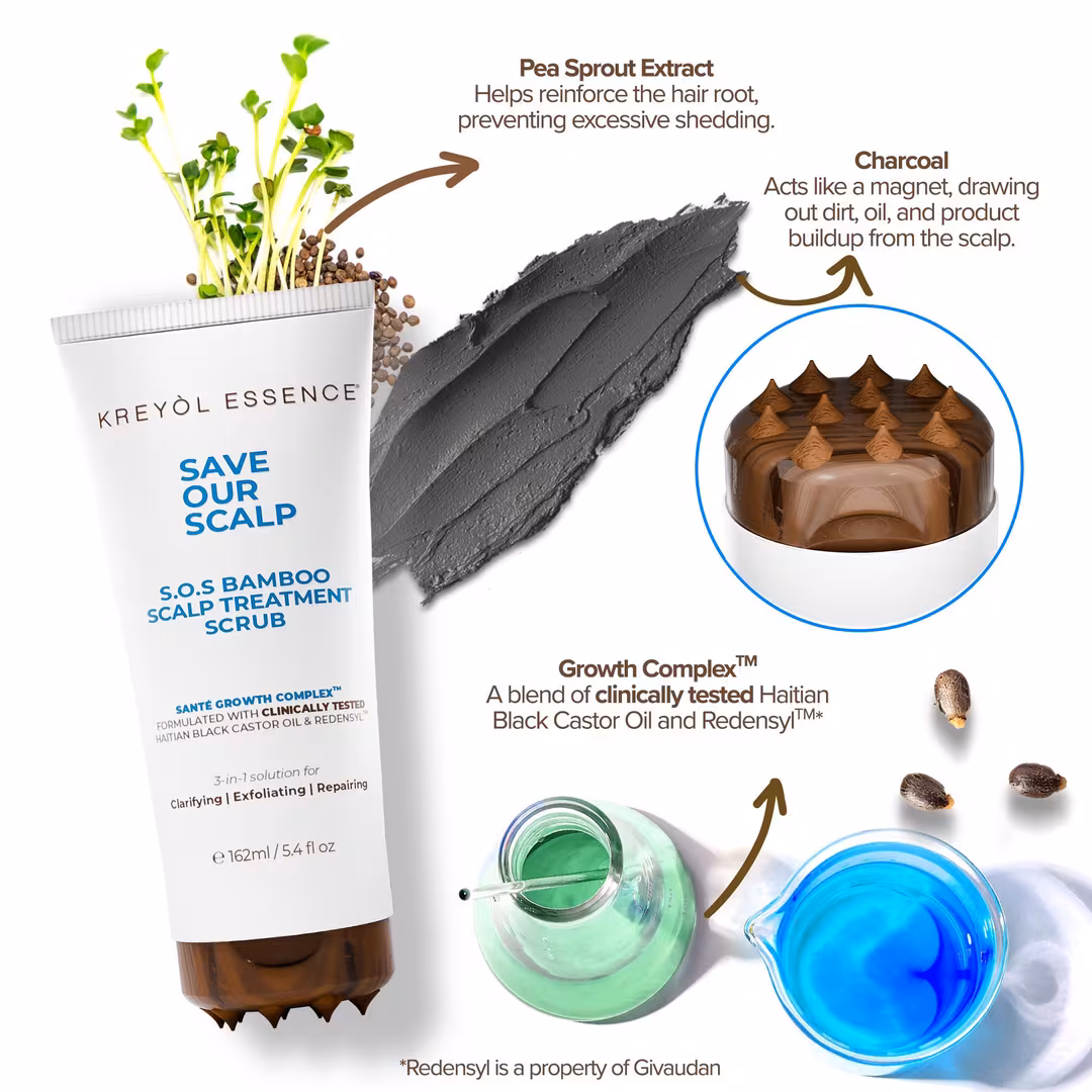 Kreyòl Essence  SOS Bamboo Scalp Treatment Scrub