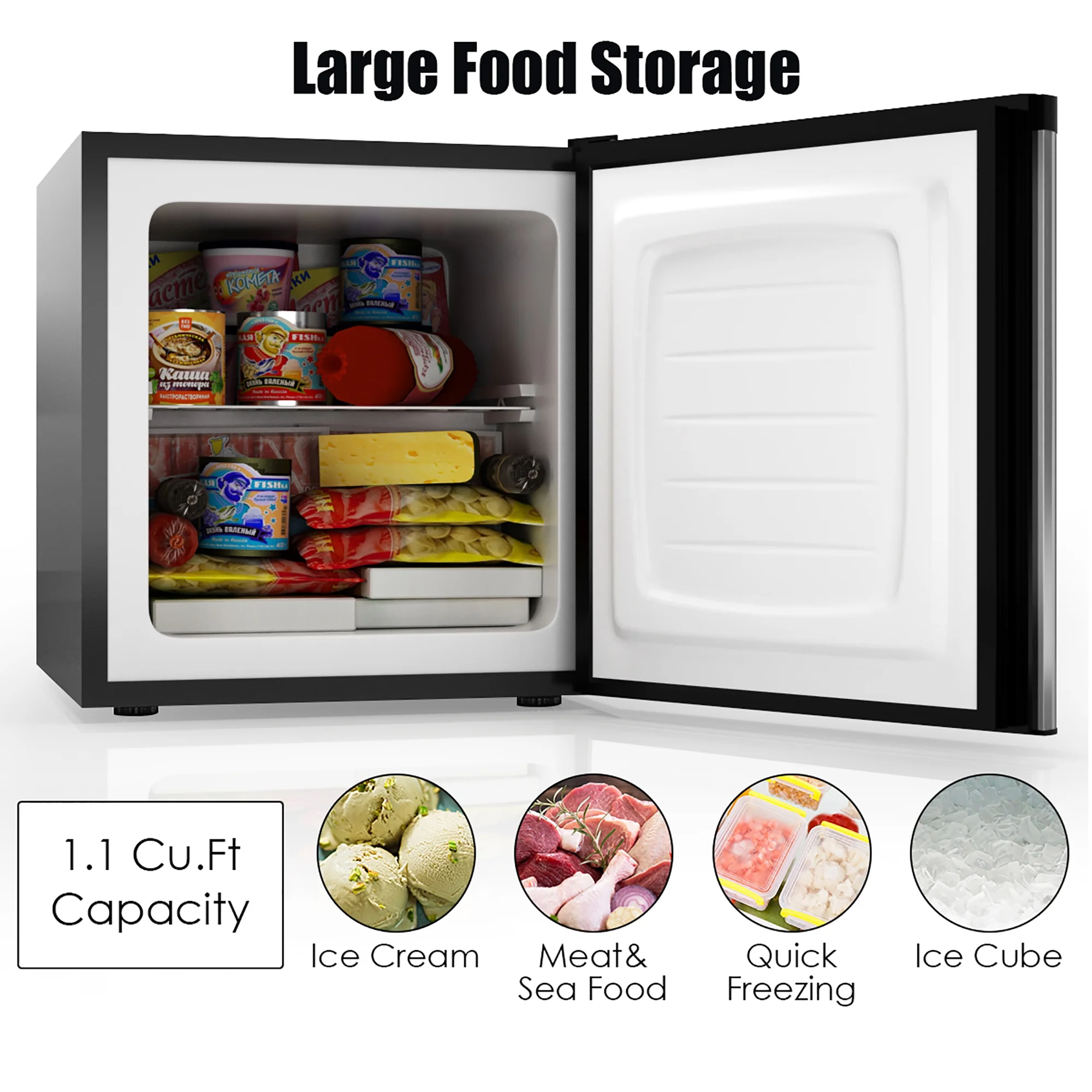STAKOL 1.1 cu.ft. Compact Single Door Mini Upright Freezer ( Not sold to consumers located in California)