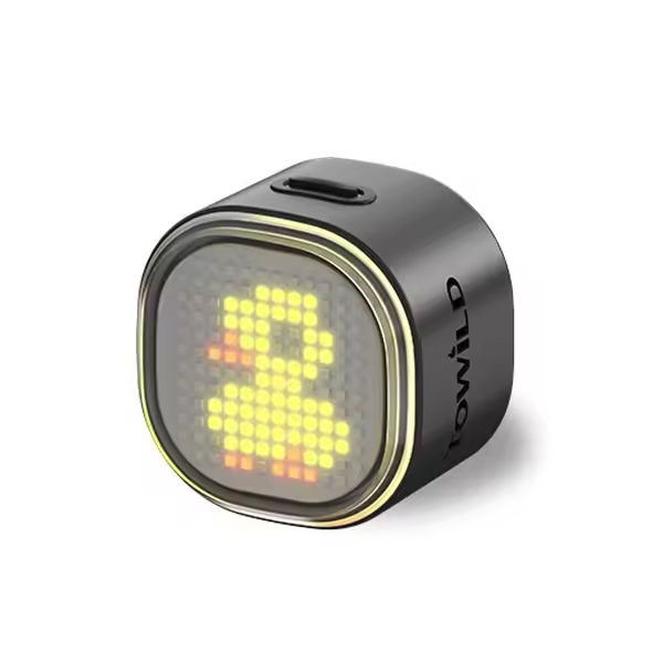 TOWILD TL08 Intelligent Expression Taillight 140 Cob Led Braking Sensor Bike Rear Light Customizable Cycling Taillights