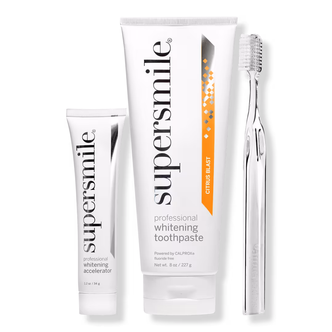 Supersmile  Citrus Blast Whitening Toothpaste with Accelerator and Crystal Collection Toothbrush