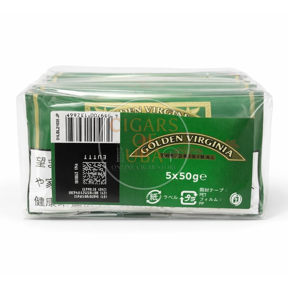 Golden Virginia Original Blue Hand Rolling Tobacco 50G*5 Packs(Japan)