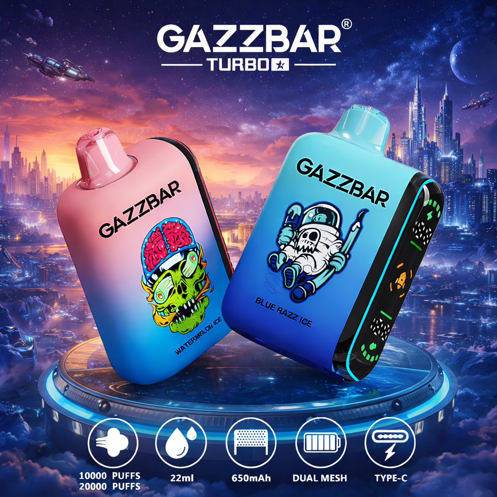 GAZZBAR ROCKET 10000 PUFFS 8 FLAVORS