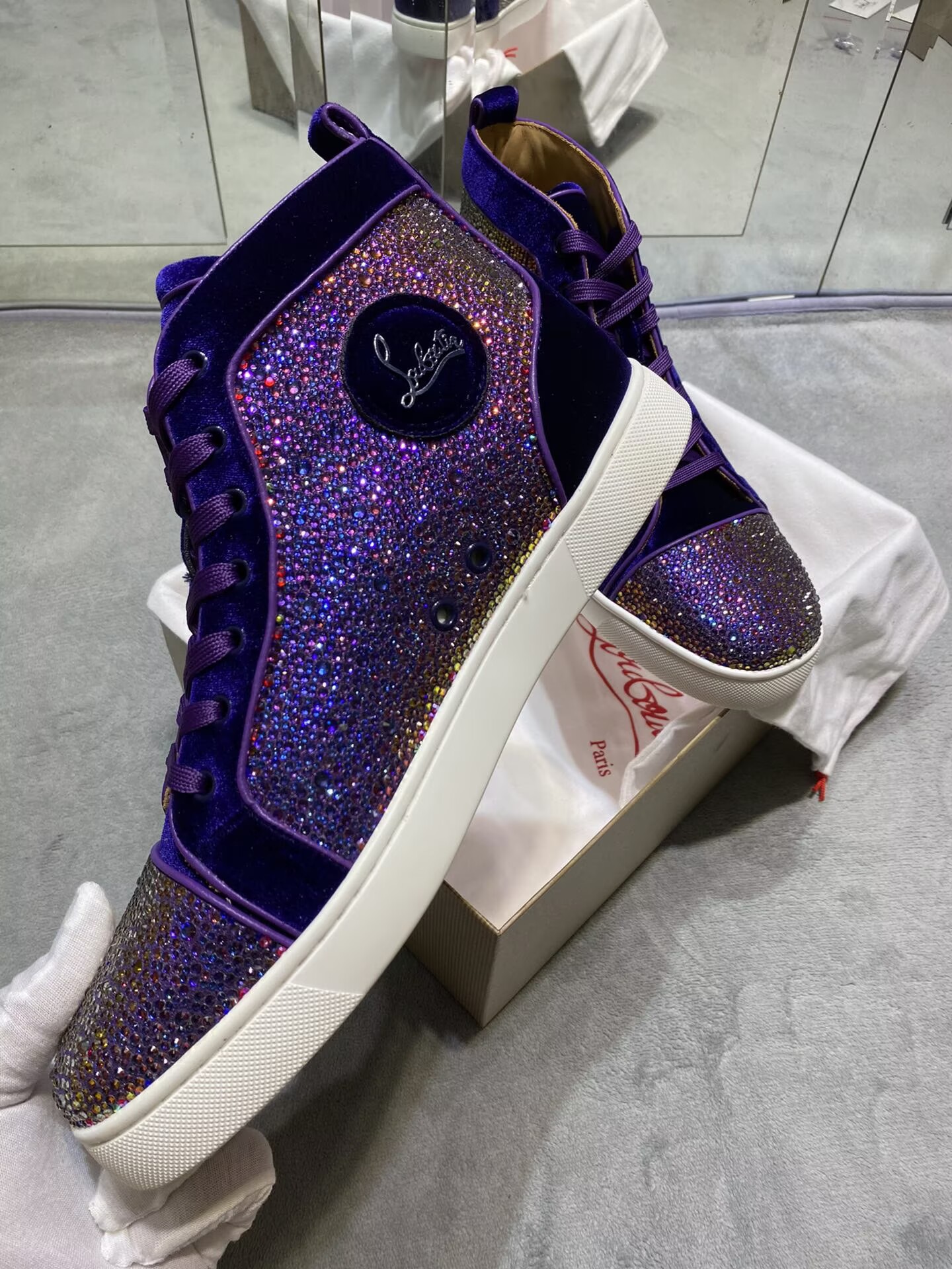 Christian Louboutin Red bottom High-Top - CCSHOES