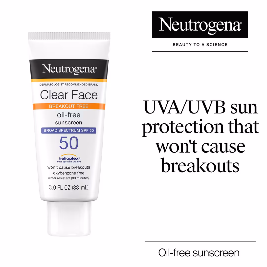 Neutrogena  Clear Face Oil-Free Sunscreen SPF 50