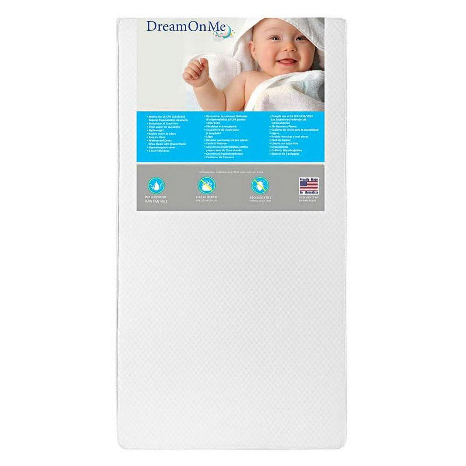 Dream on Me Lullaby 2-Sided 224 Coil Crib &amp; Toddler Innerspring Mattress