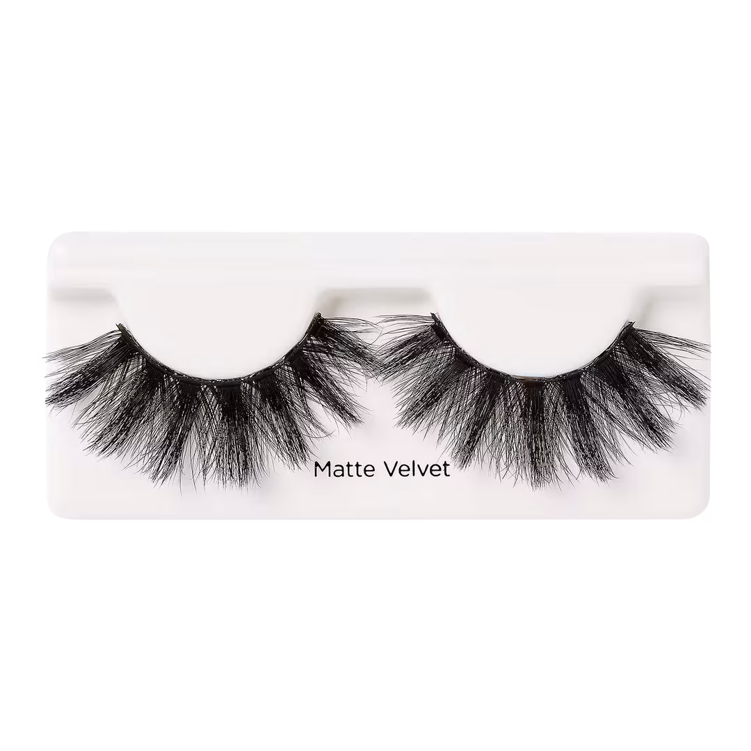 Kiss  Lash Couture Matte Black Faux Mink, Matte Velvet
