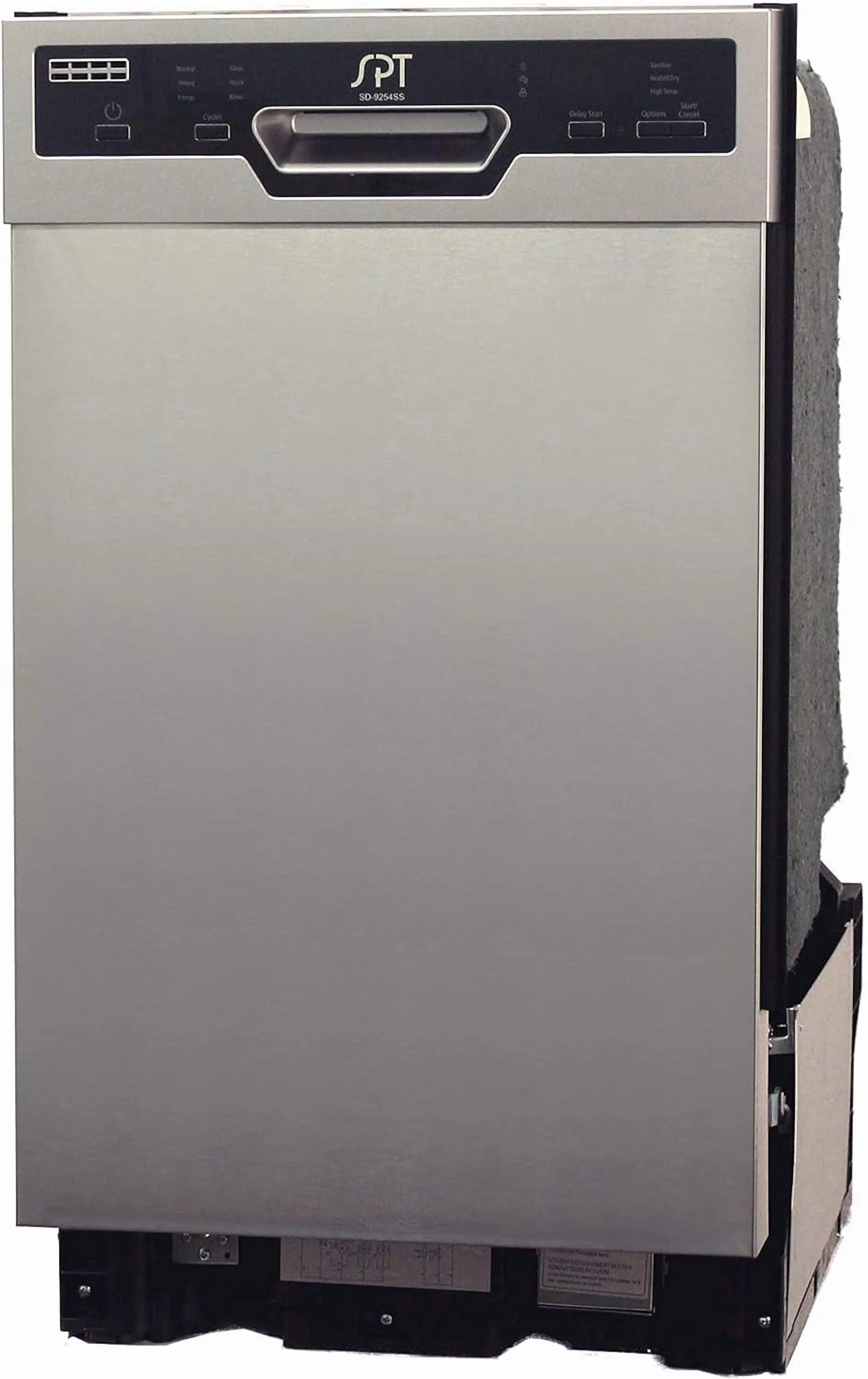 Energy Star 18" Built-In Dishwasher w/Heated Drying - Stainless