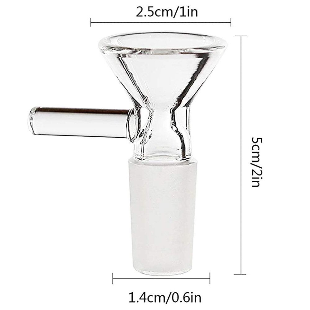 14mm male glass bong bowl 2.5cm diameter