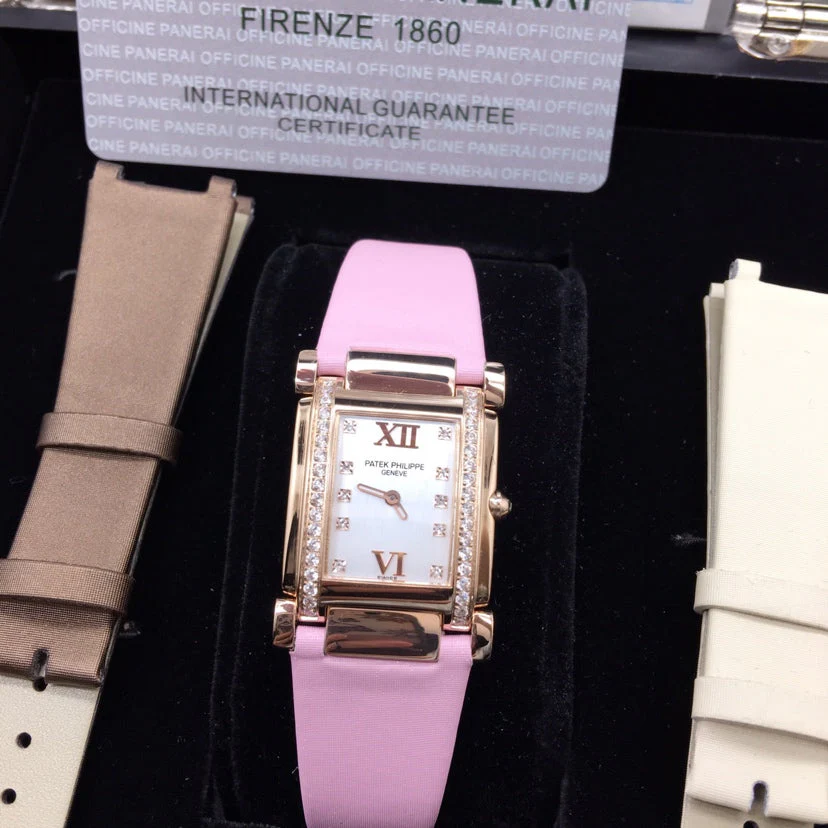 PATEK Watch Twenty-Four 25mm Pink Gold Pink Strap