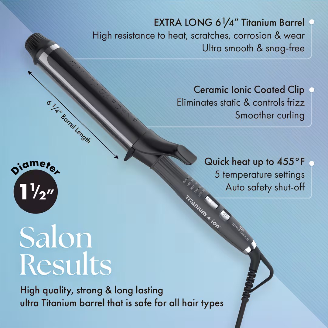 Olivia Garden  Titanium + Ion Professional Curling Iron