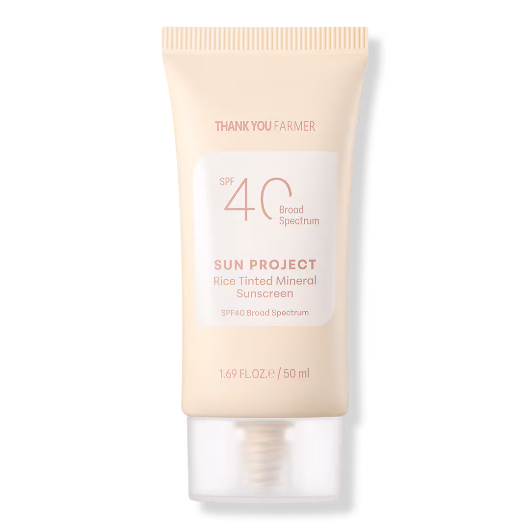 Thank You Farmer  Sun Project Rice Tinted Mineral Sunscreen