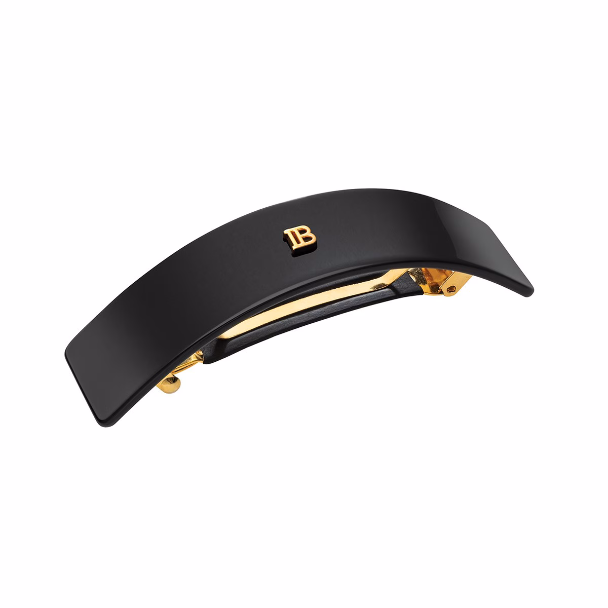 HC Cellulose Acetate Barrette pour Cheveux Large Black