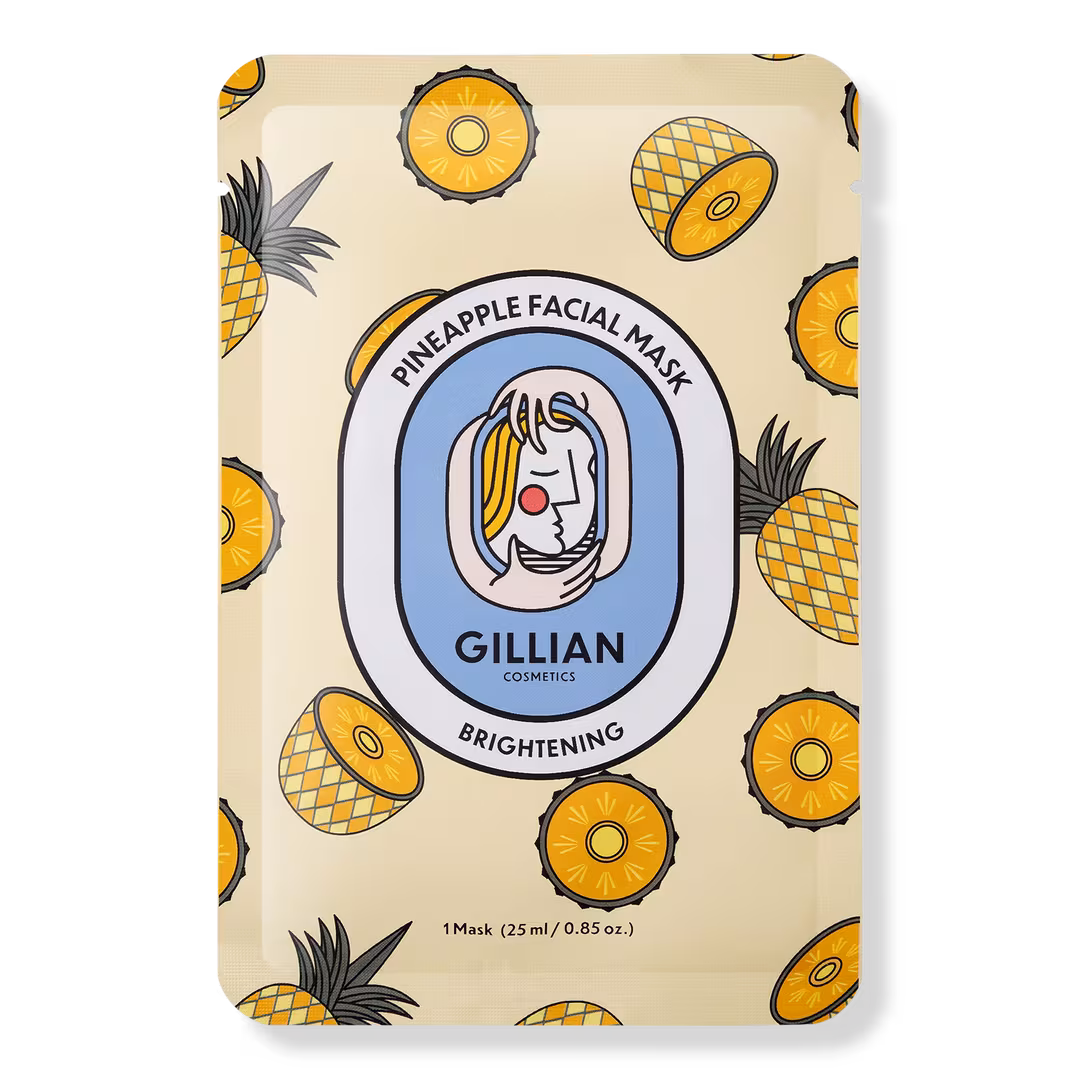 Gillian Cosmetics  Pineapple Brightening Sheet Mask