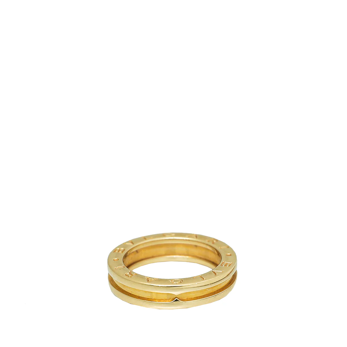 Bvlgari 18K Yellow Gold B.Zero 1 Band Ring 52