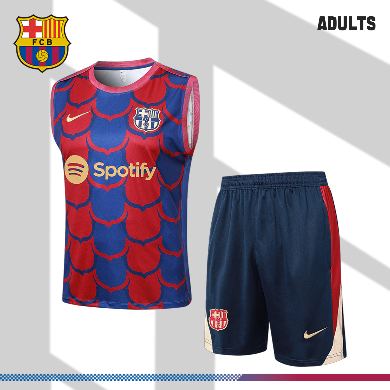 2024/2025 Barcelona red and blue vest training uniform (adult kit)
