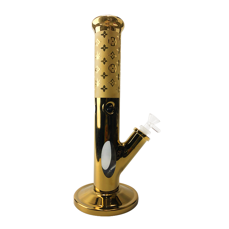 14 Straight Neck Painting Glass Bong