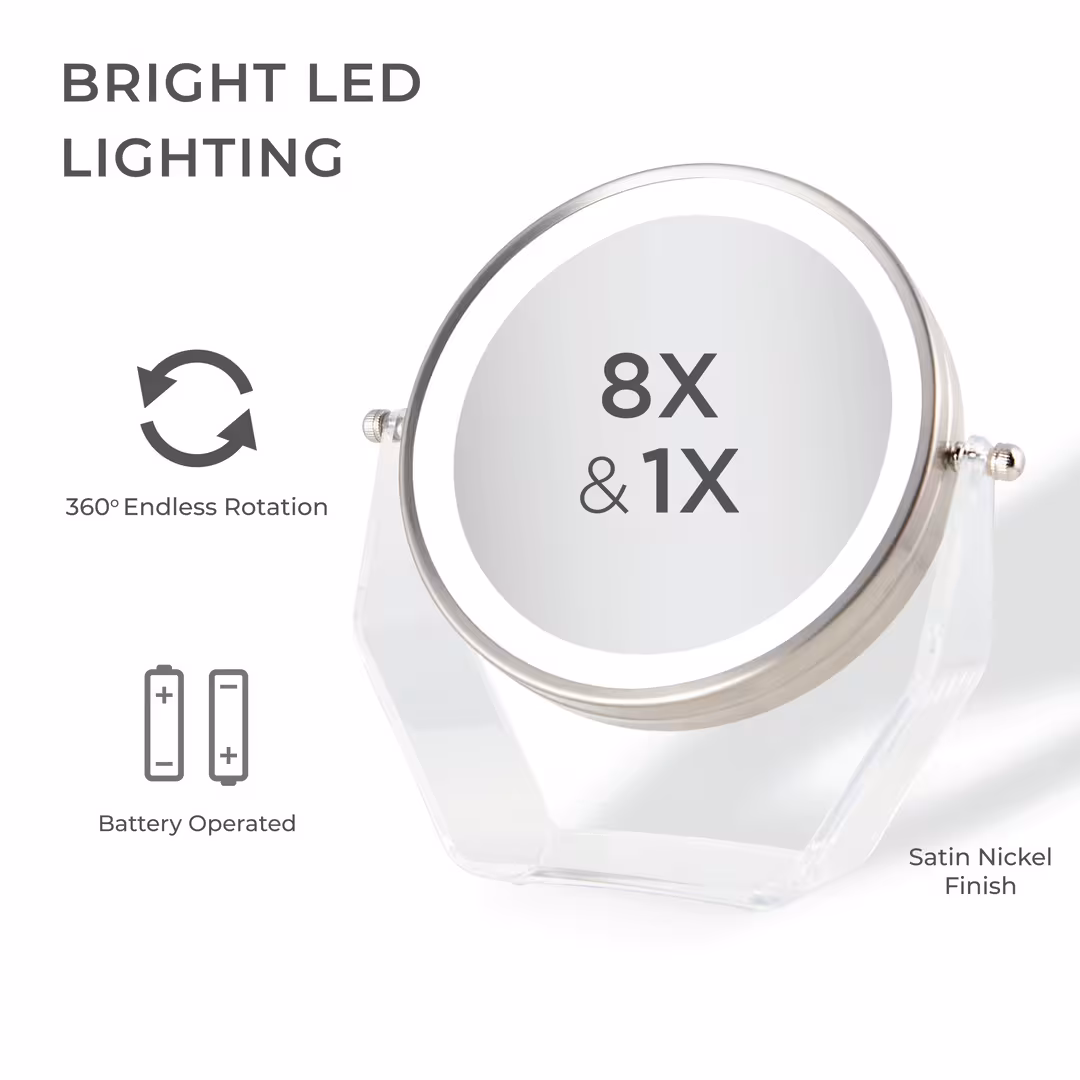 Zadro  LED Lighted Makeup Mirror with Magnifications