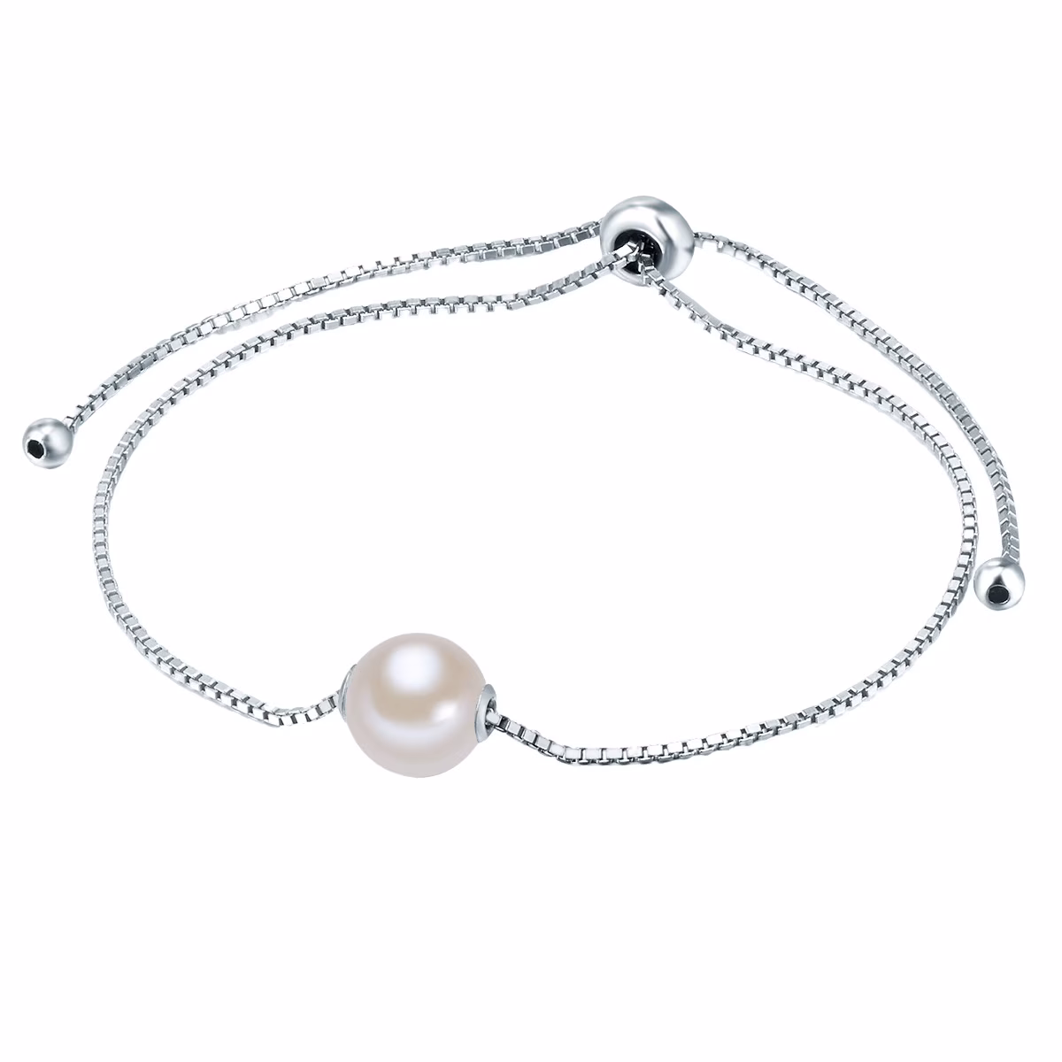 Armband Gelbvergoldet Süßwasser-Zuchtperle weiß