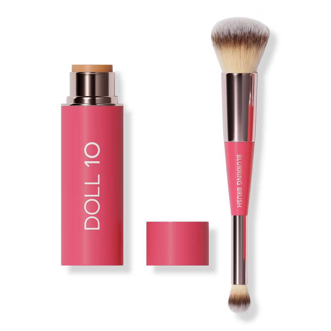 Doll 10  Peptide Blur Stick Foundation with Blurring Brush