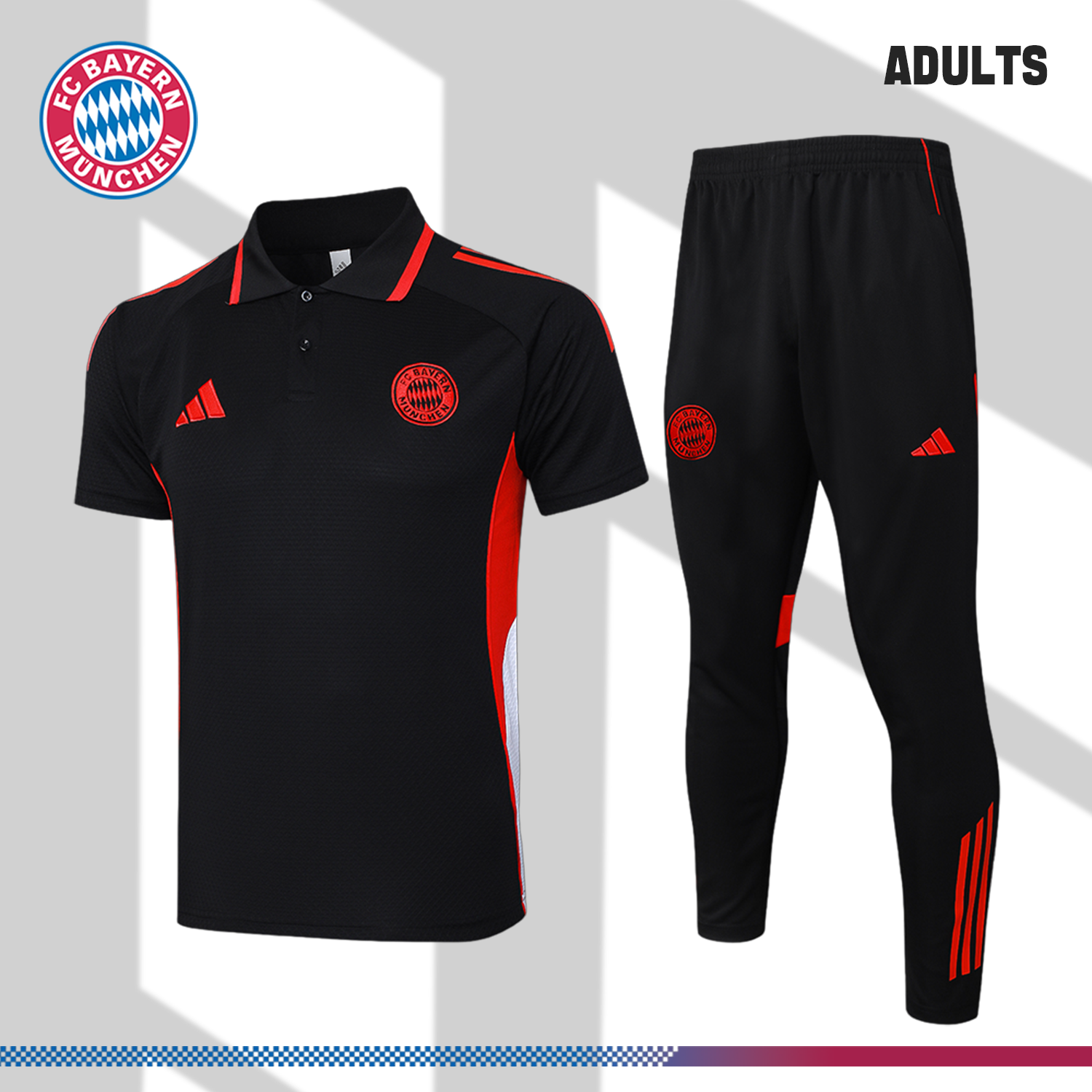2025/2026 Bayern Munich polo black (adult kit)