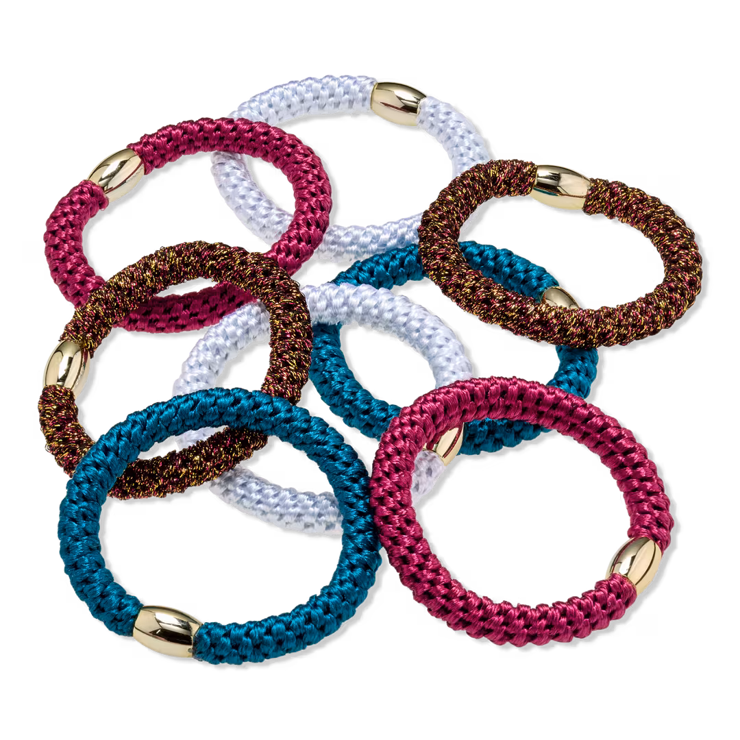 Conair Accessories  Mixed Elastics with Gold Bead