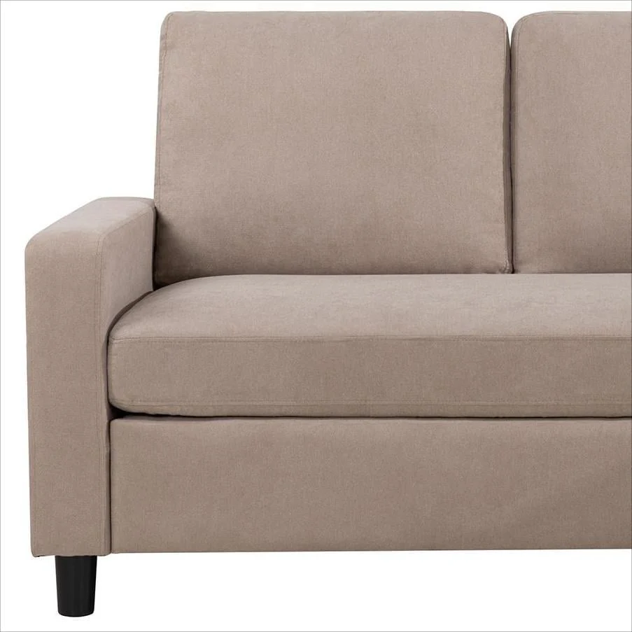 Sobaniilo Convertible Sectional Sofa Couch with Reversible Chaise(Dark Gray)
