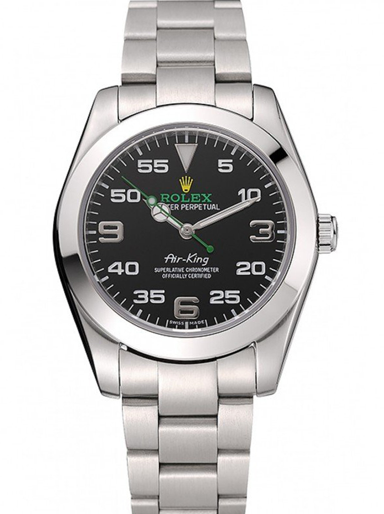 Replica Rolex Air-King 38mm Black Dial 1454020