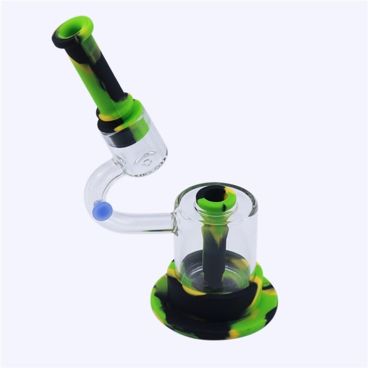 8 Microscope LED Luminous Silicone Dab Rig