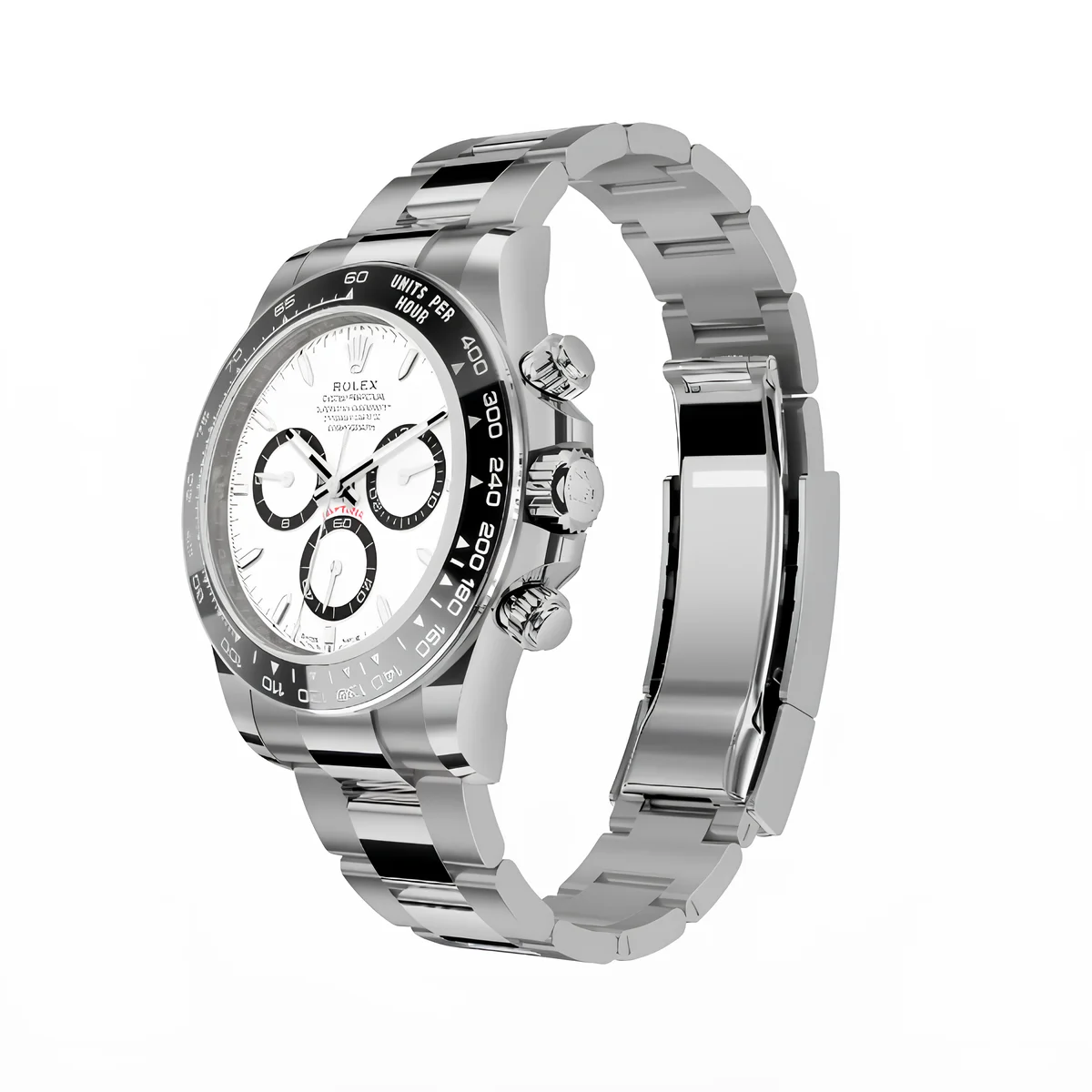 Rolex Daytona Cosmograph: Oyster, Black, White dial, m126500ln-0001