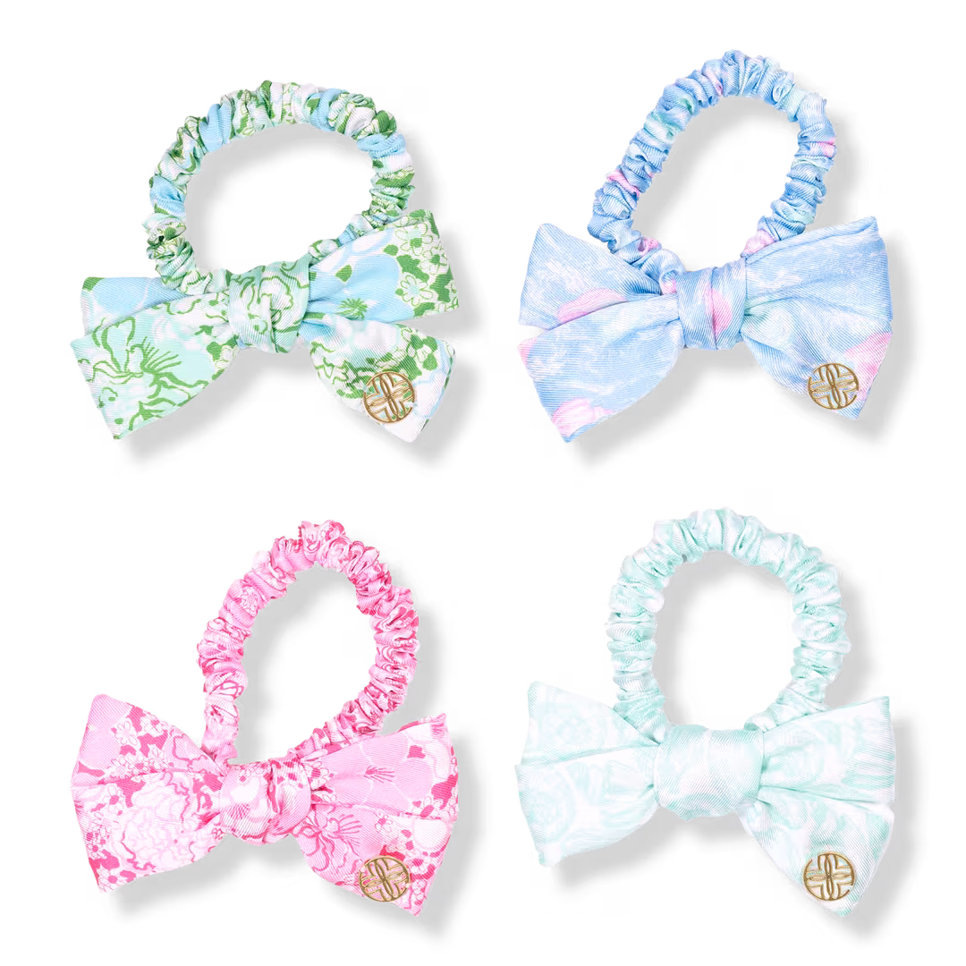 Lilly Pulitzer  Mini Scrunchie Set with Bow