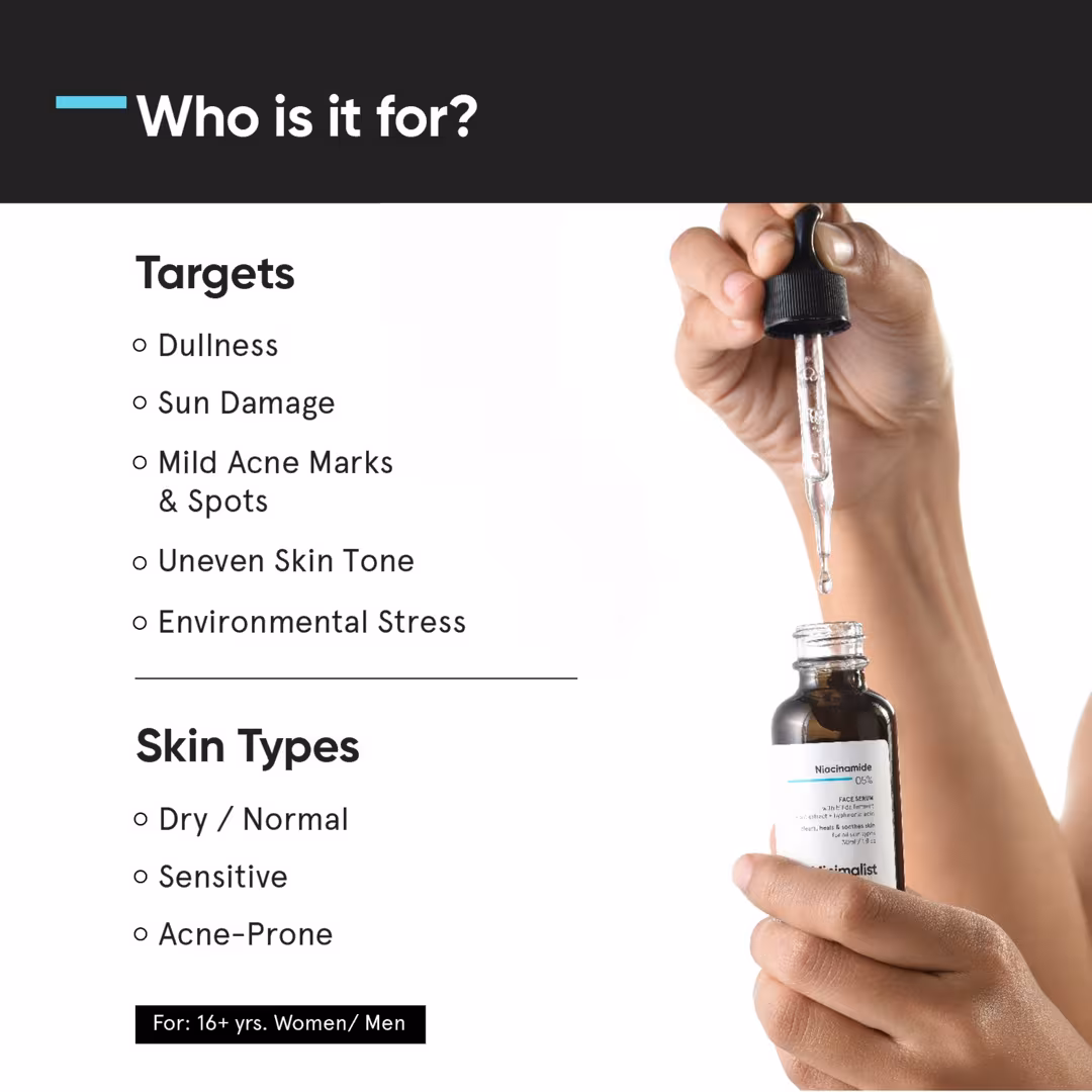 Minimalist  Niacinamide 5% Face Serum with Hyaluronic Acid