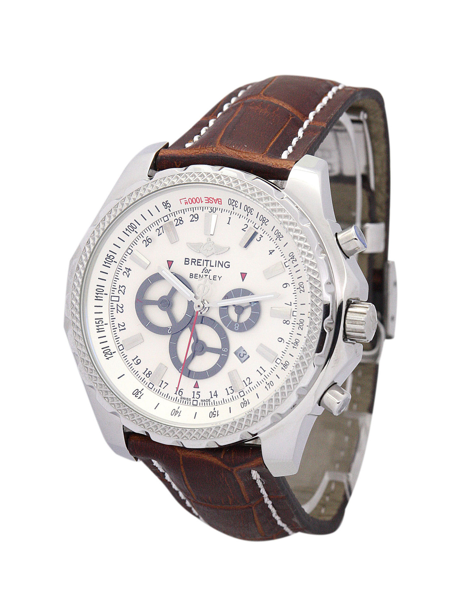 Replica Breitling Bentley GT White Dial Number Markers A13362