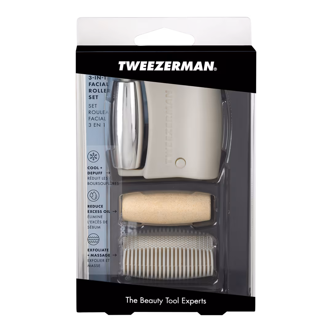 Tweezerman  3-in-1 Facial Roller Set