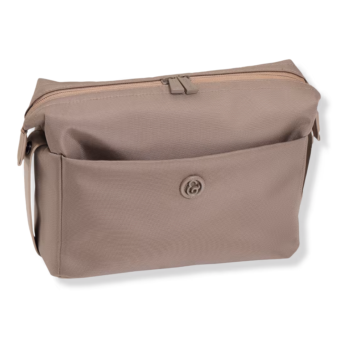 Joan & David  1680 Denier Nylon Cosmetic Case With Front Zip Pocket