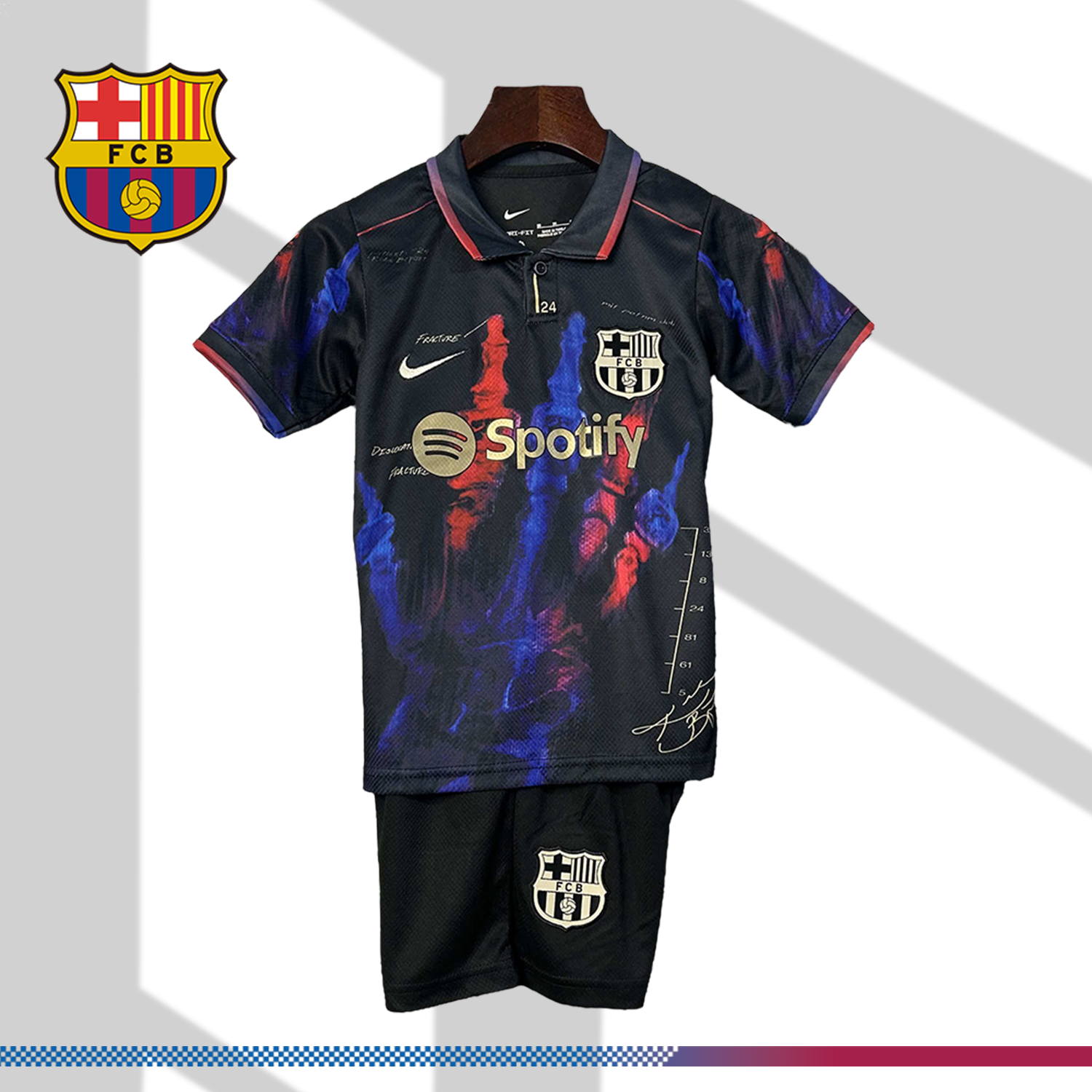 2025/2026 Barcelona Special Edition Football Shirt (Kids Kit socks)