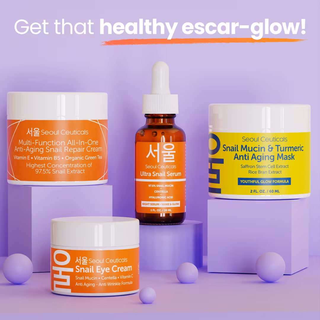 Seoul Ceuticals  Korean Skin Care Snail Mucin Glow Kit