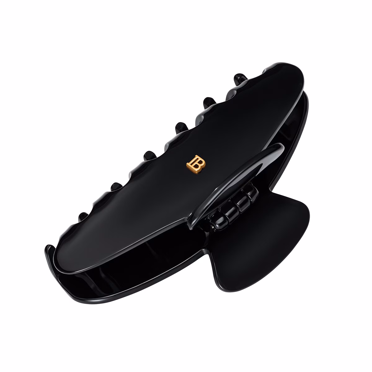 Couture  Cellulose Acetate Pince à cheveux Large Black