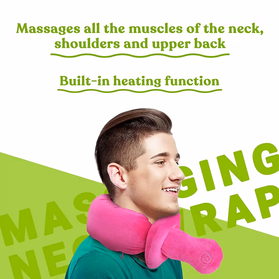 PURSONIC  Portable Neck & Shoulder Adjustable Massaging Wrap