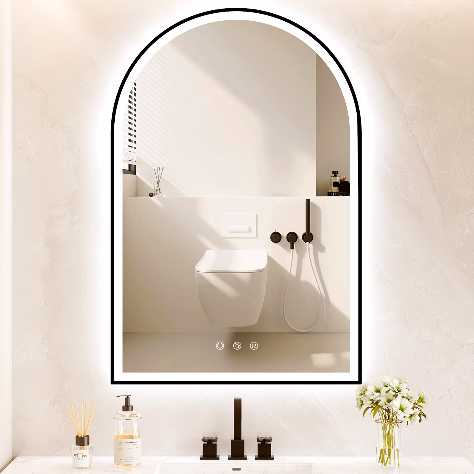 Funtouch Arched LED Bathroom Mirror 20