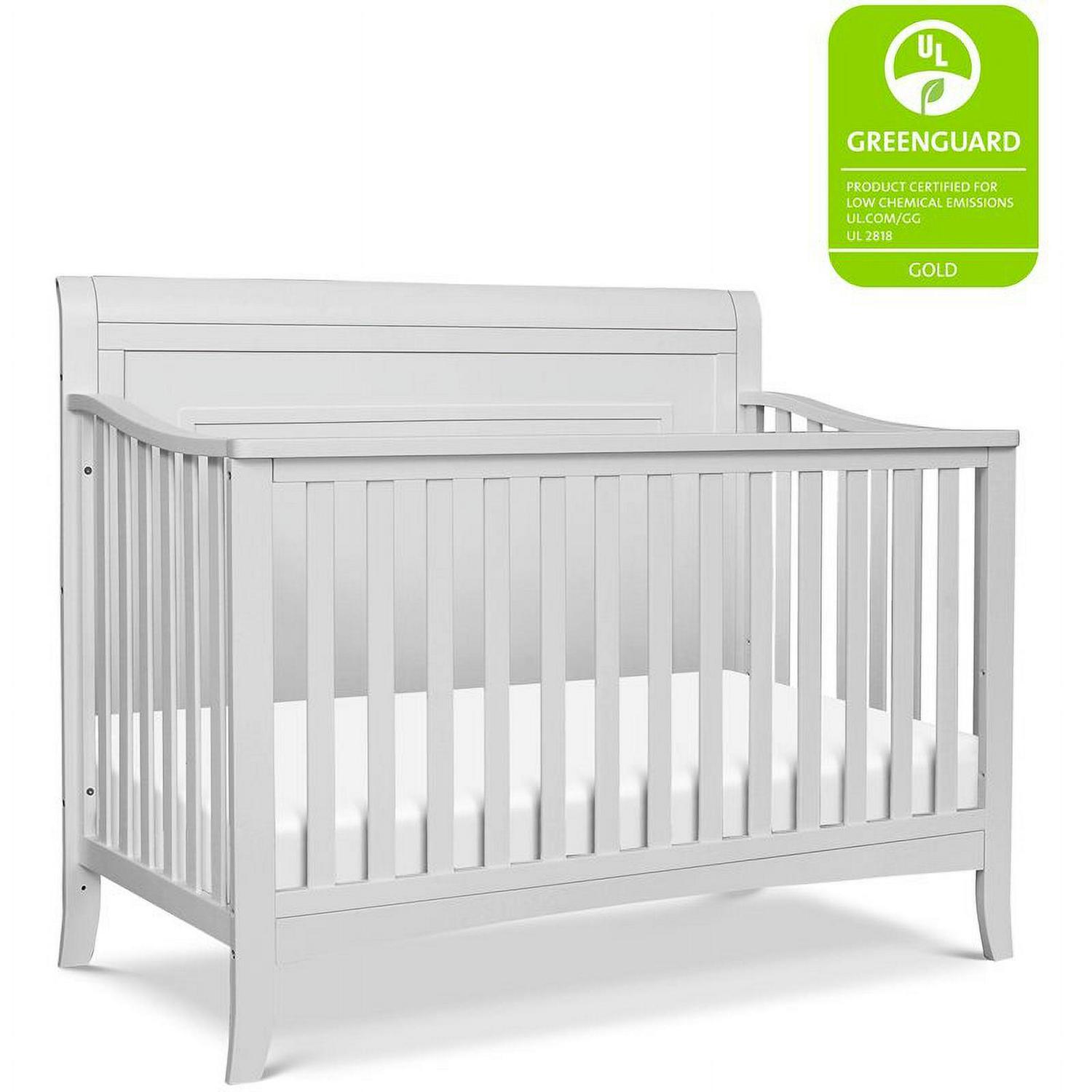 DaVinci Anders Pine Wood 4-in-1 Convertible Crib in Cloud Gray