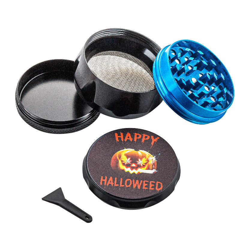 Halloweed Theme Zinc Alloy Herb Grinder 4 Piece