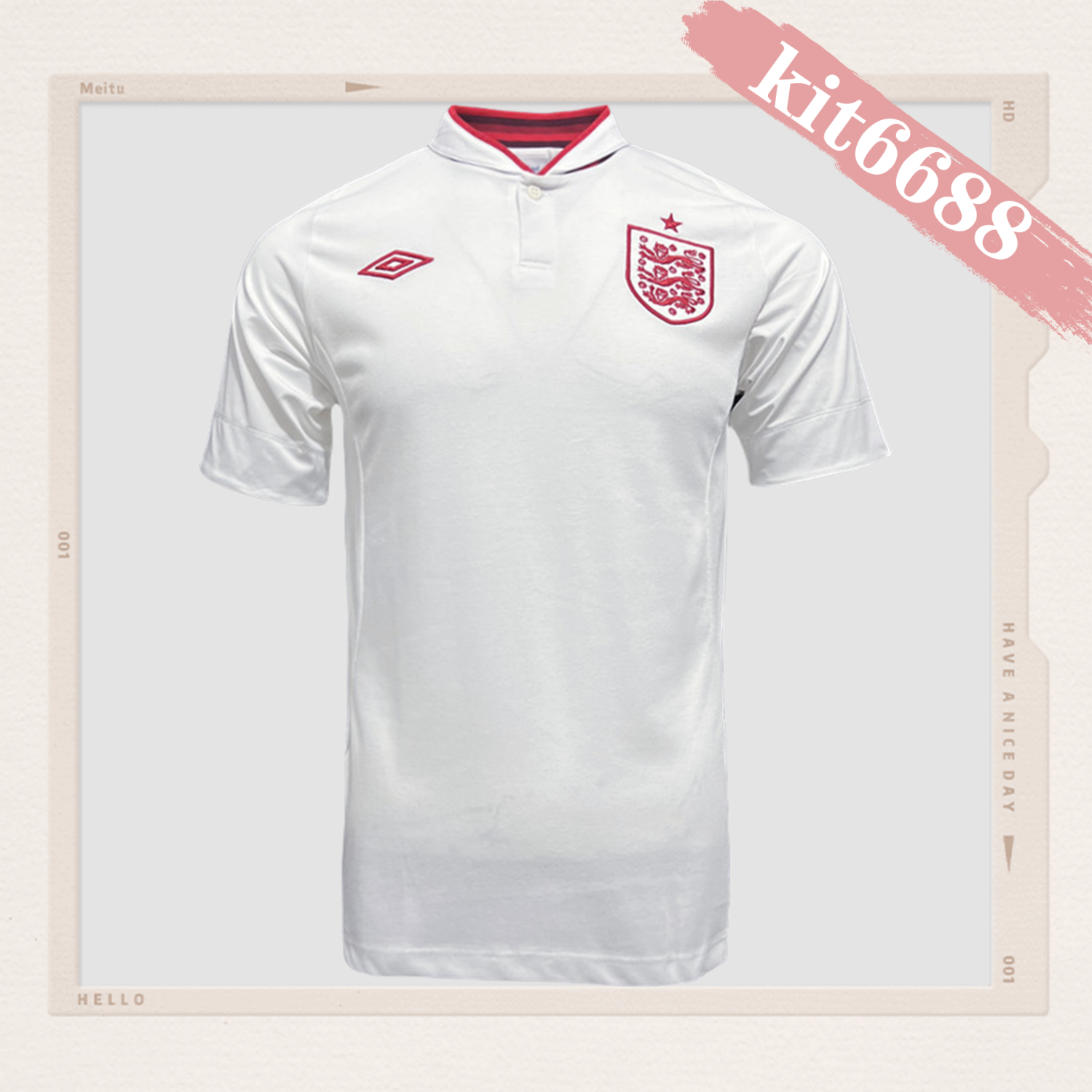 2012 England Home Retro Football Shirt