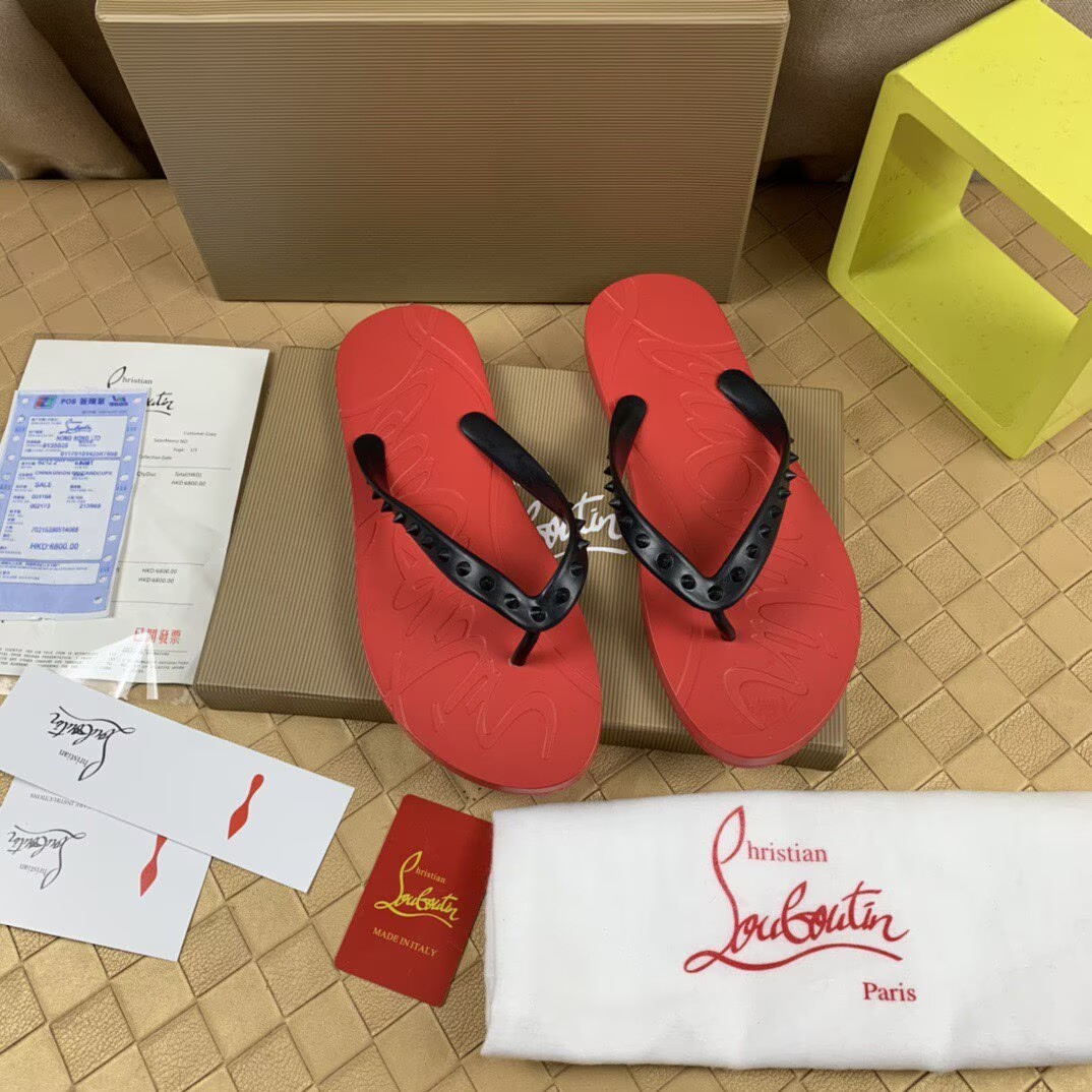 CHRISTIAN LOUBOUTIN SLIPPERS - CCSHOES