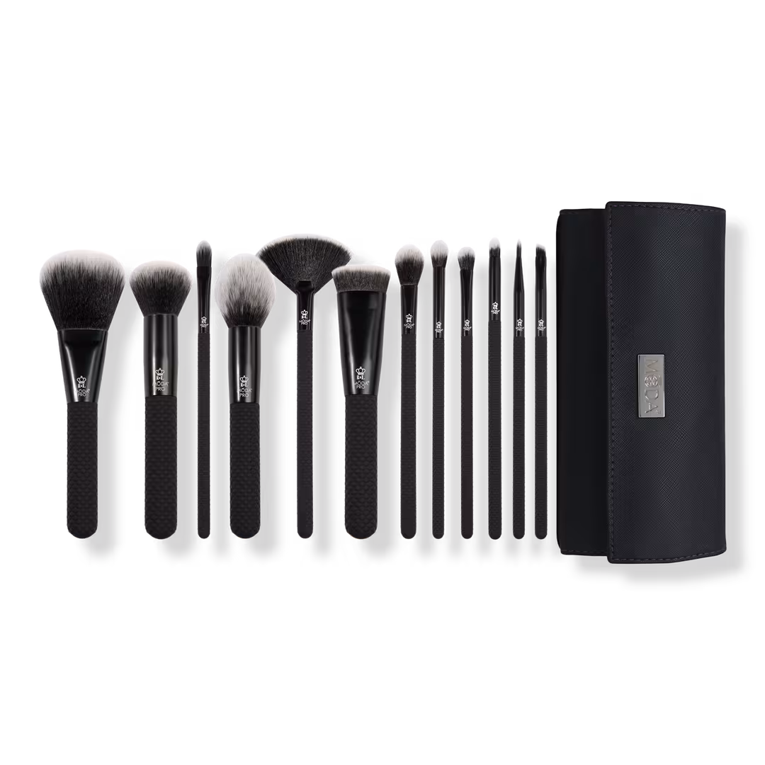 MŌDA  Pro Wrap Makeup Brush Kit