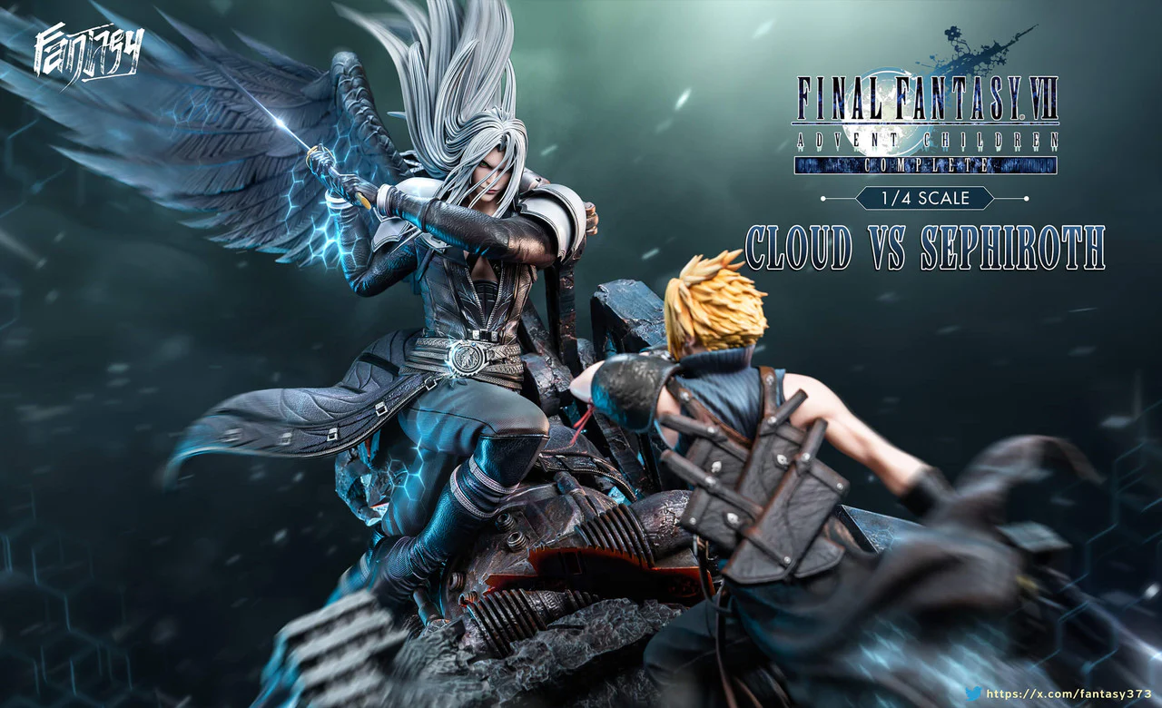 Final Fantasy - Cloud vs. Sephiroth | 1:4 Resin Statue | by Fantasy Studio