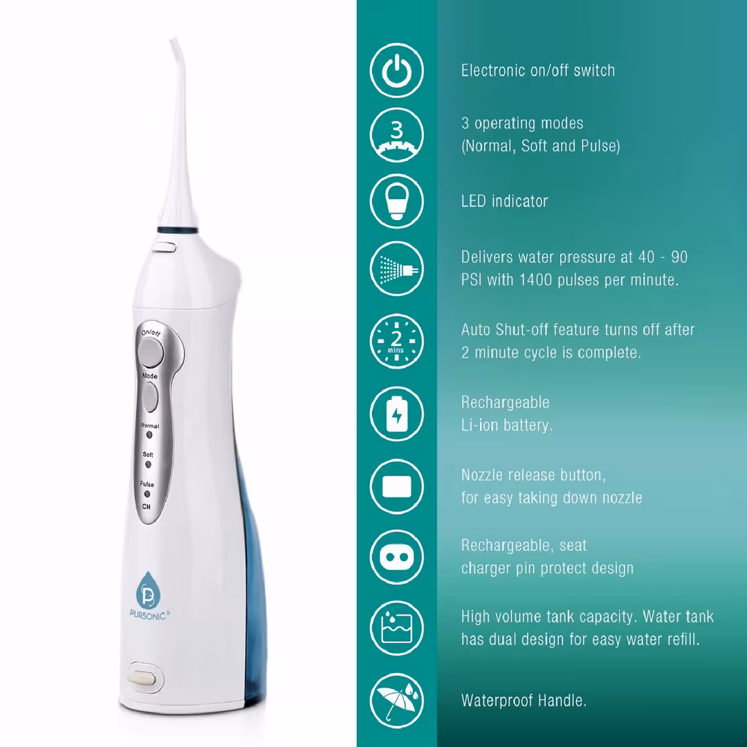 PURSONIC  USB Rechargeable Oral Irrigator