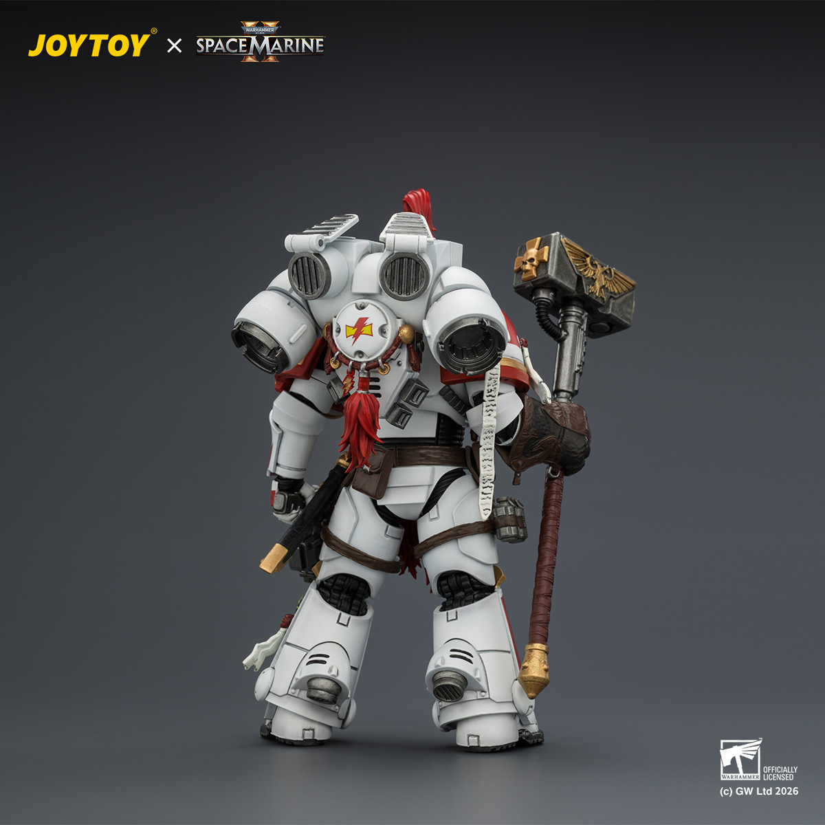 JOYTOY JT04407 Warhammer 40k 1: 18 White Scars Assault Intercessor Champion - JOYTOY WORLD