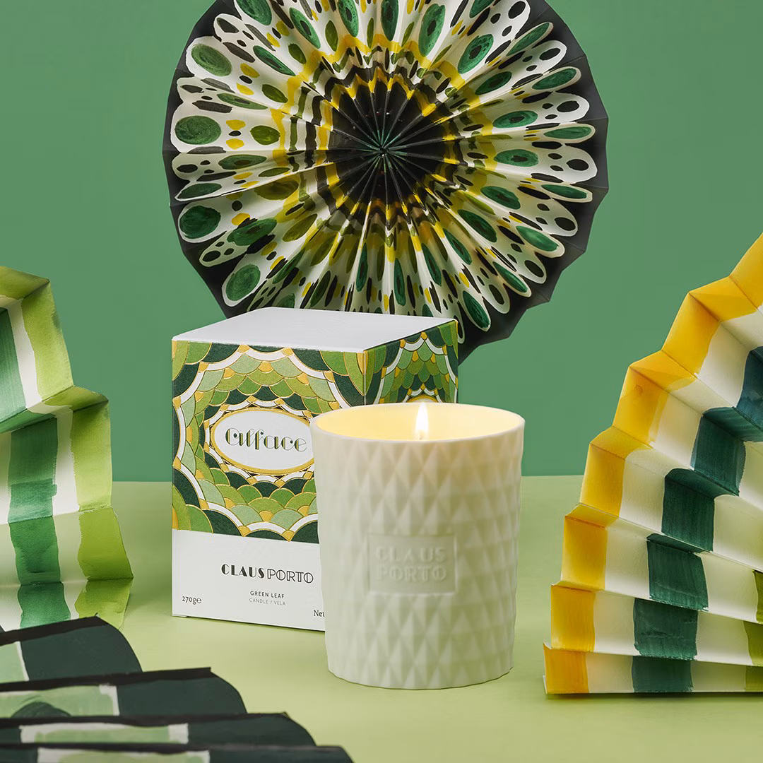 Alface Green Leaf Candle